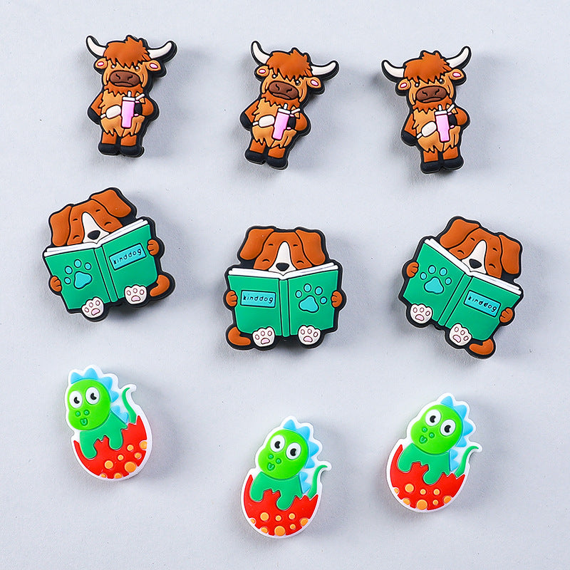 Highland Cow Silicone Beads