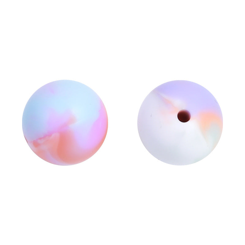 Candy colored silicone beads