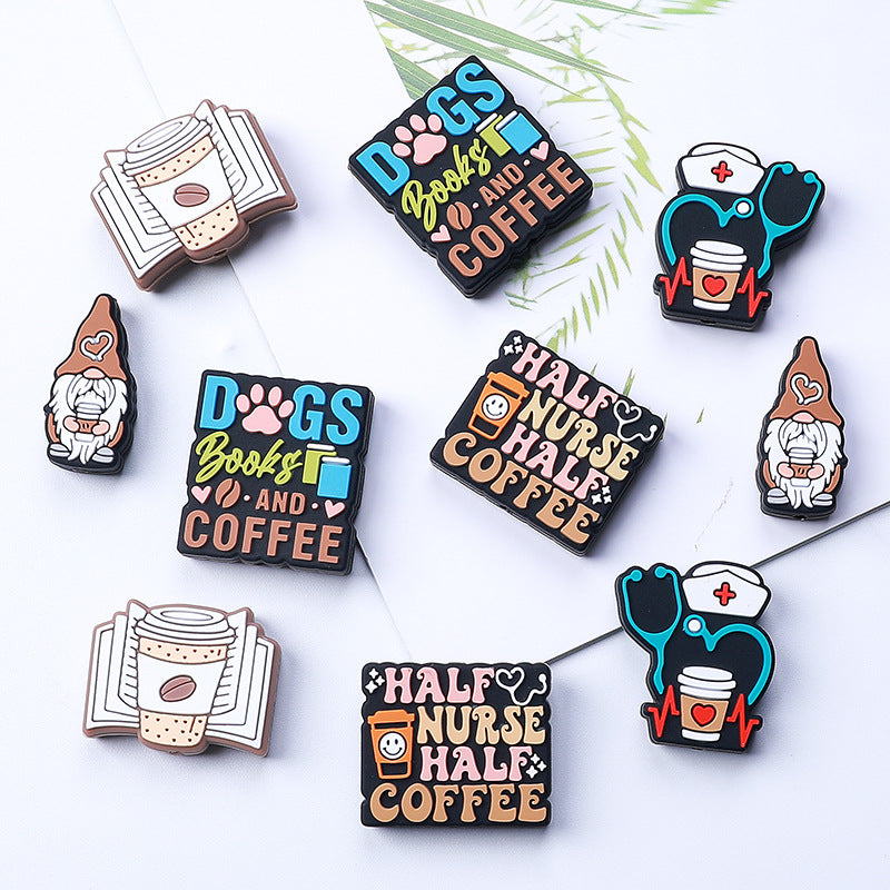 Coffee Silicone Beads