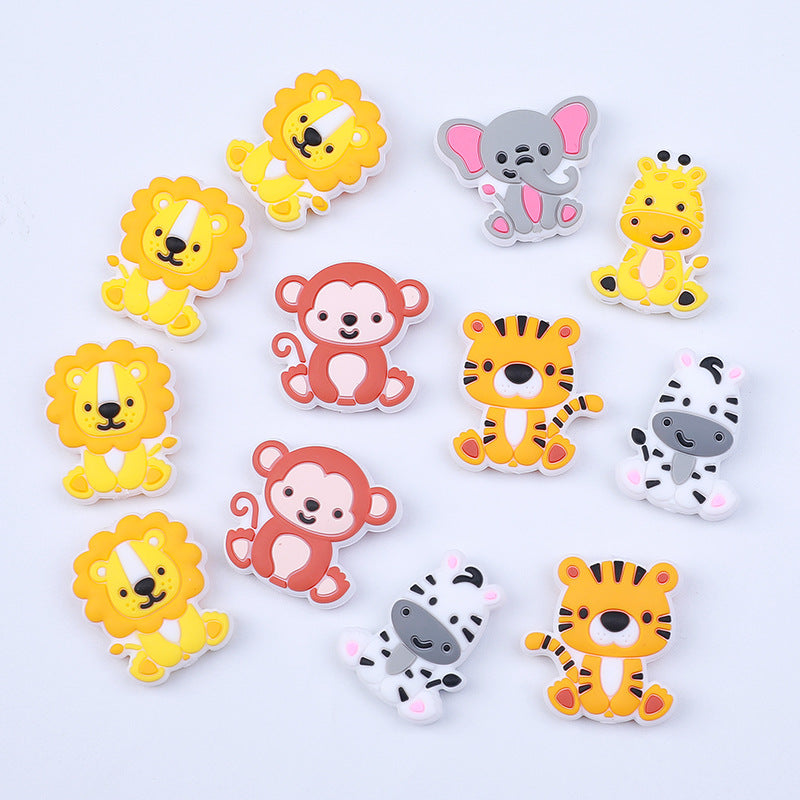 Lion silicone beads