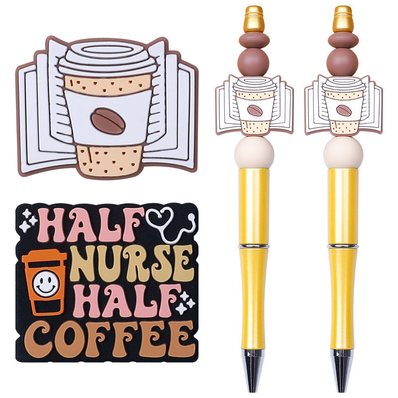 Coffee Silicone Beads