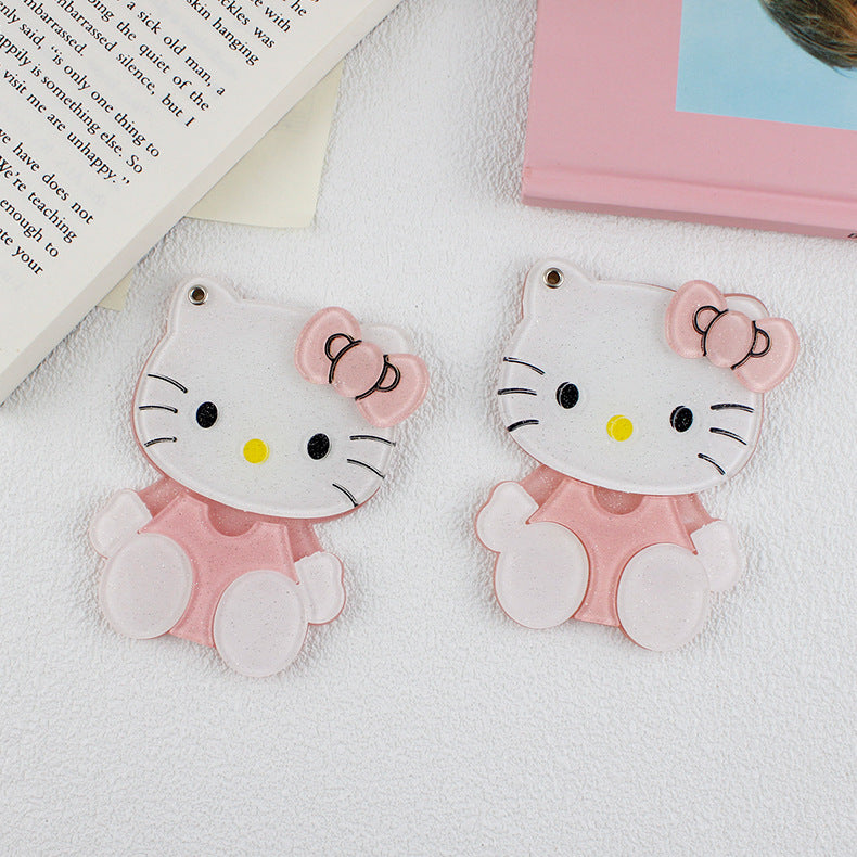 KT cat back sticker phone case