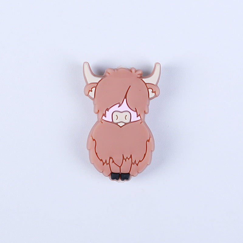 Cartoon silicone beads