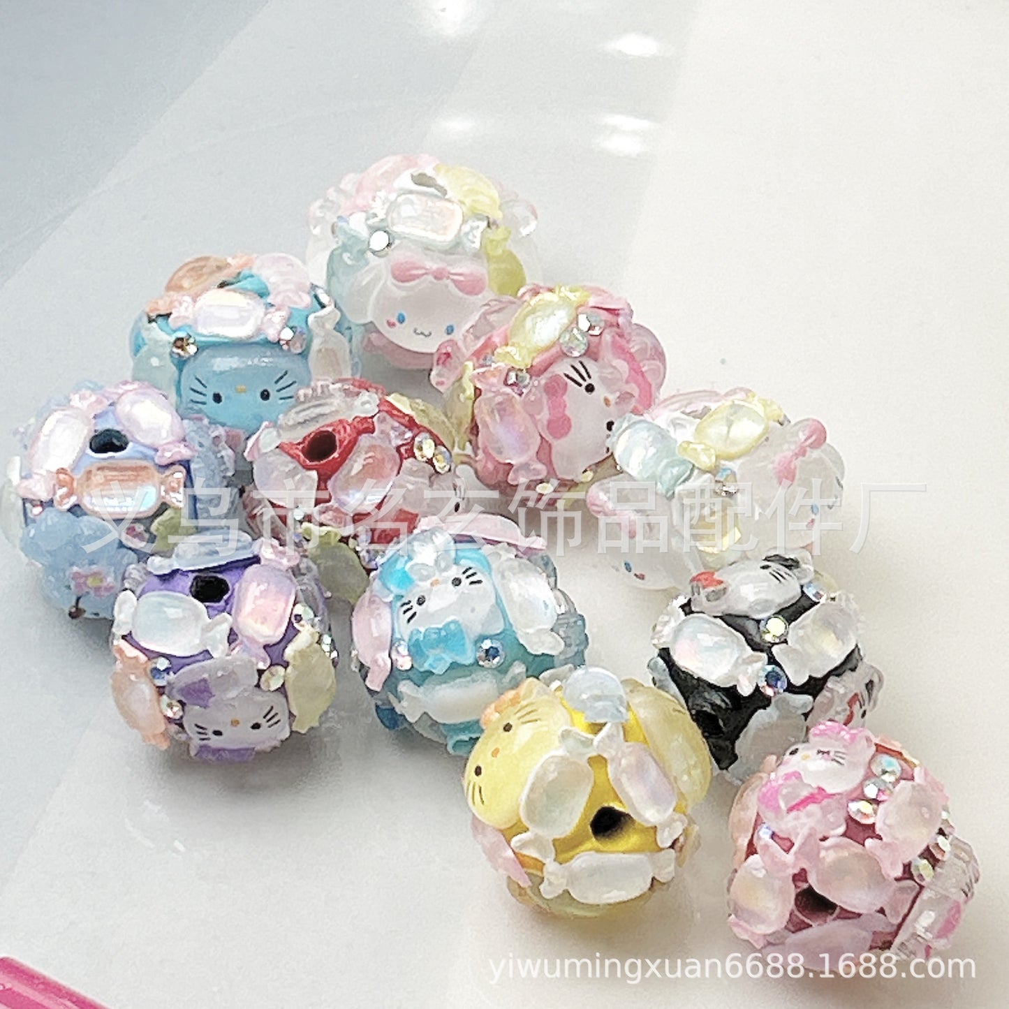 Cat Acrylic Beads
