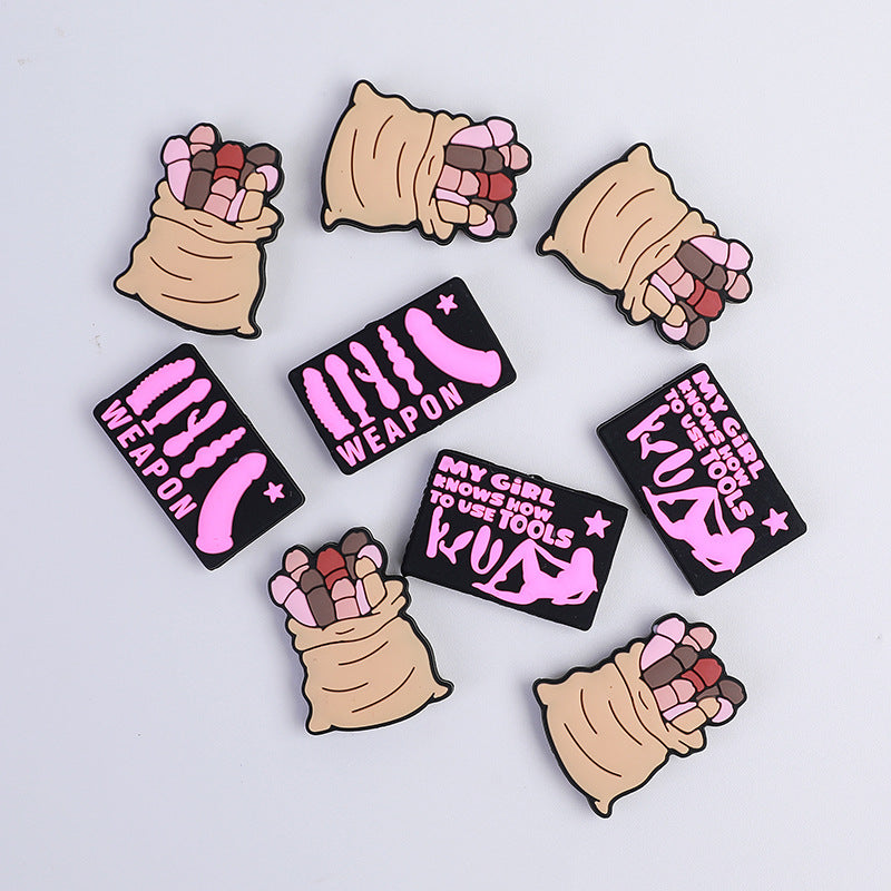 Funny silicone beads