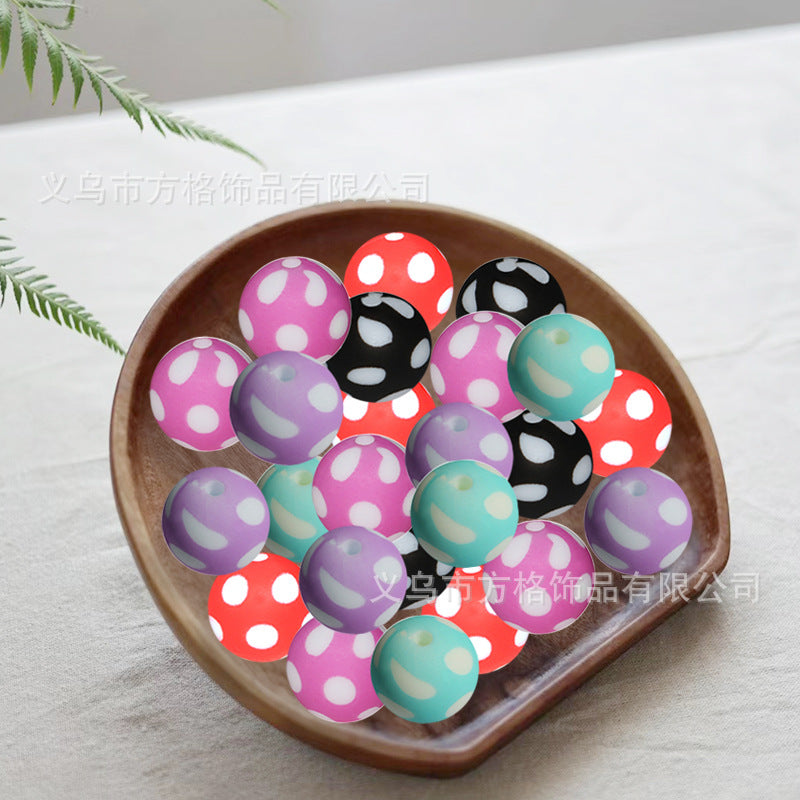 Colorful printed beads