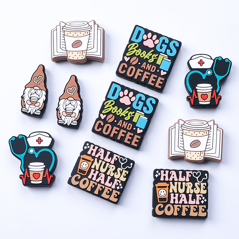 Coffee Silicone Beads