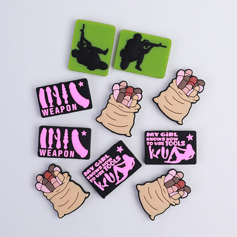 Funny silicone beads