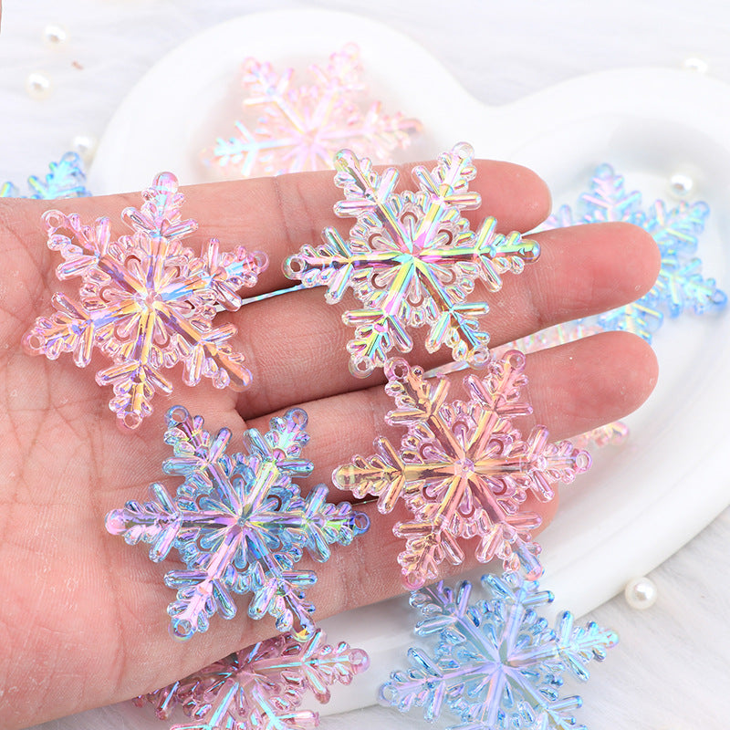 Transparent snowflake acrylic