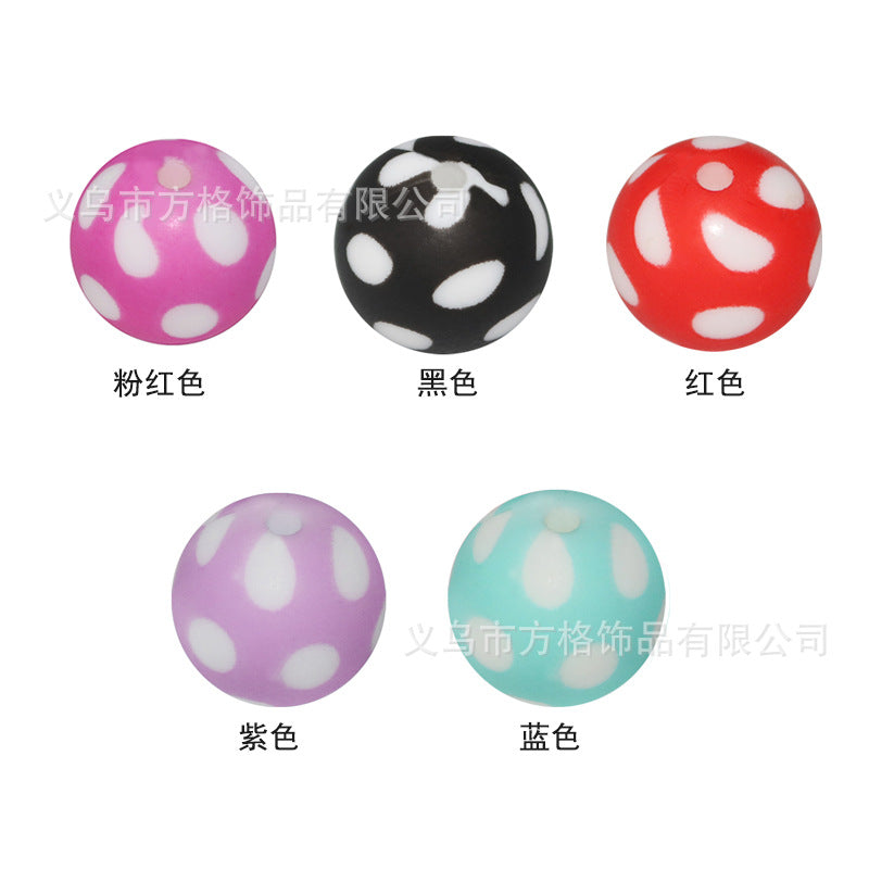 Colorful printed beads