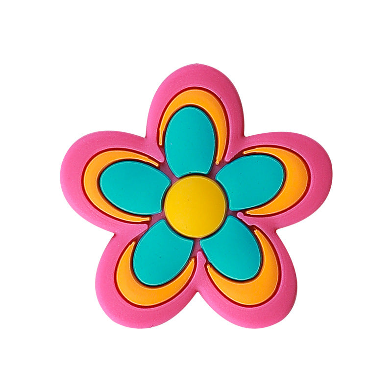 Spot flower tooth silicone beads