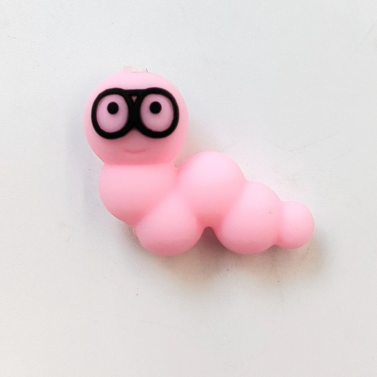 3D Cartoon focal Small green worm