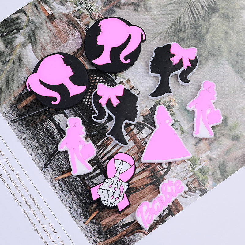 Barbie Silicone Beads focal