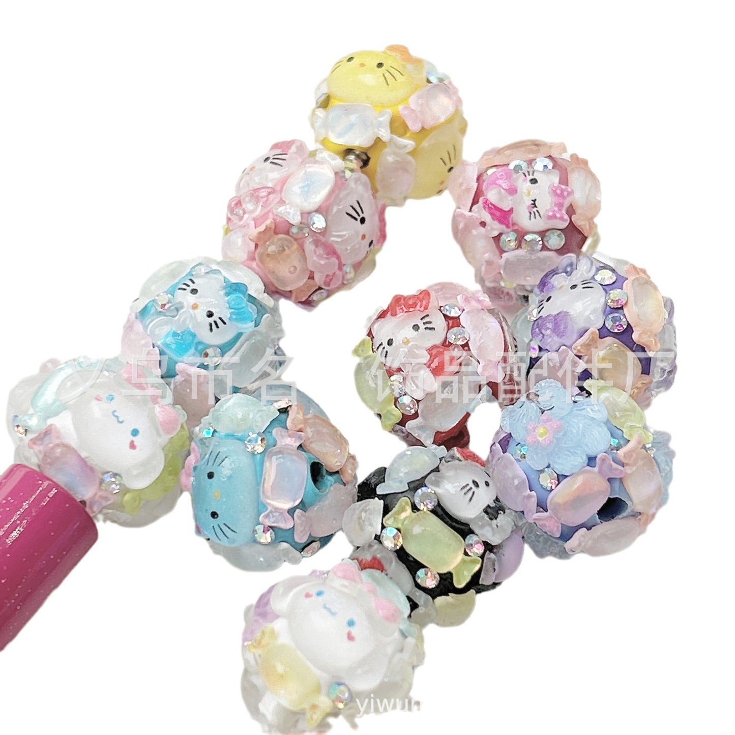 Cat Acrylic Beads