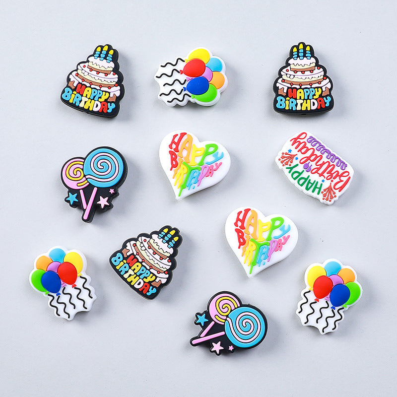 Birthday party decoration silicone beads