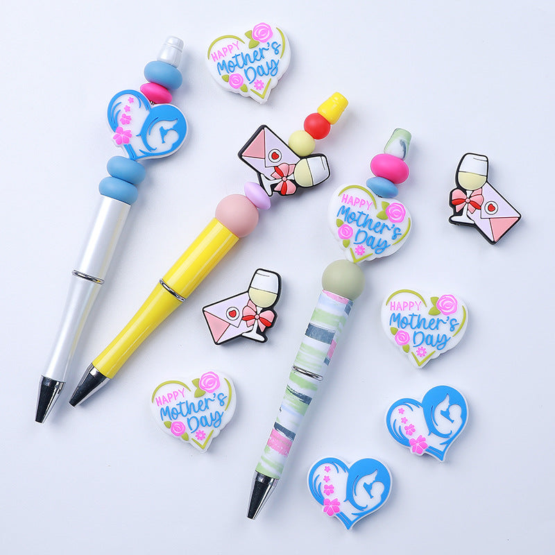 Mother's Day Silicone Beads focal