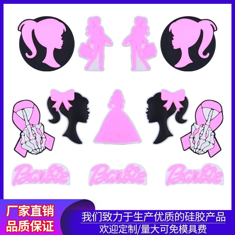 Barbie Silicone Beads focal
