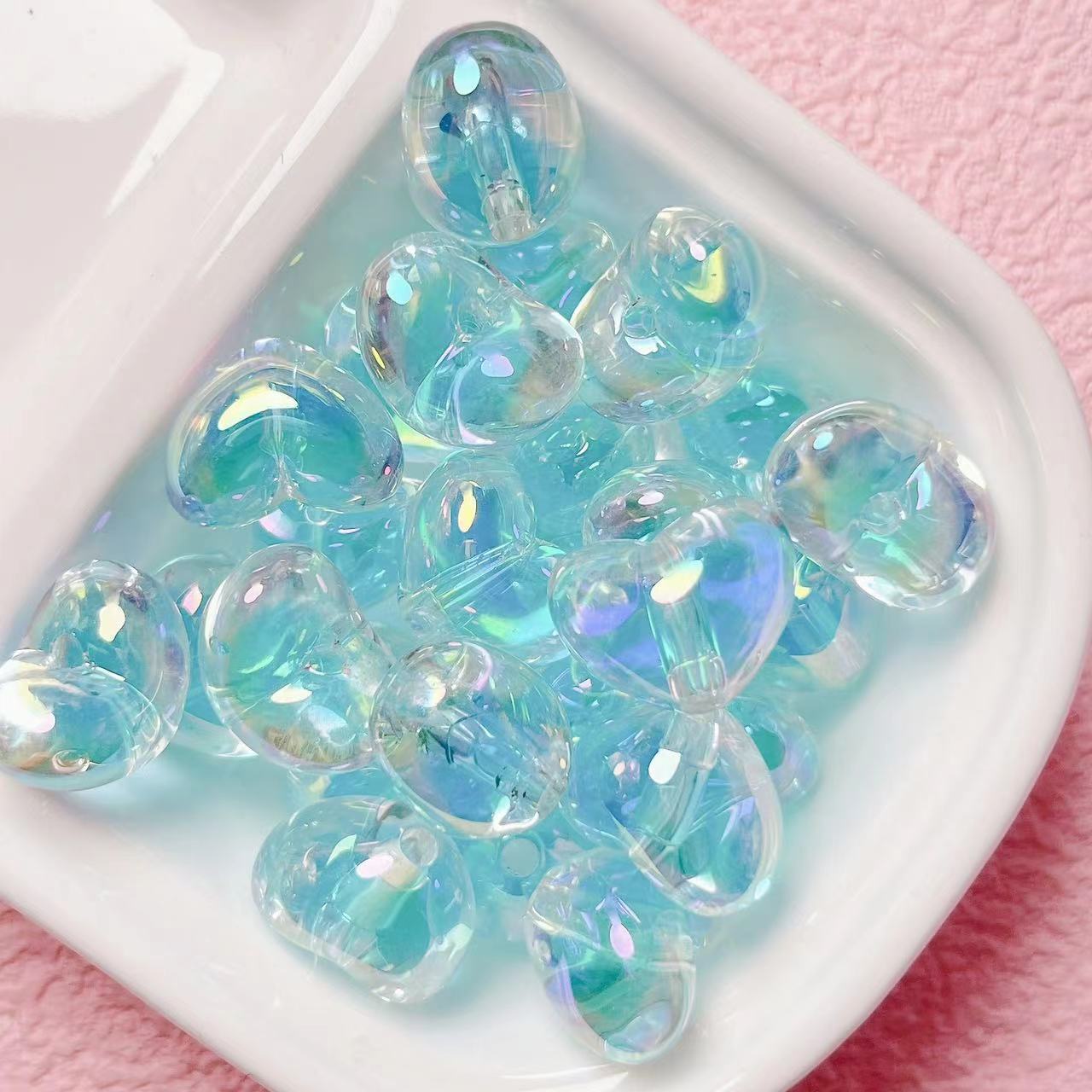 Love double-layer acrylic beads