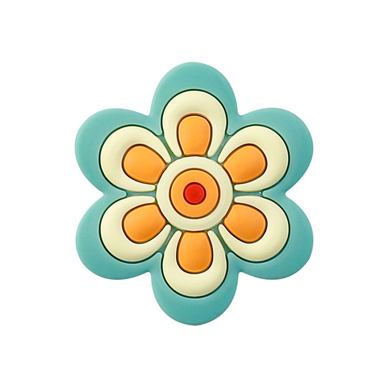 Spot flower tooth silicone beads