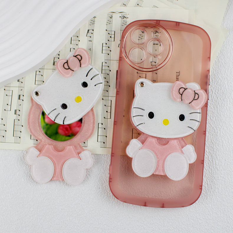 KT cat back sticker phone case