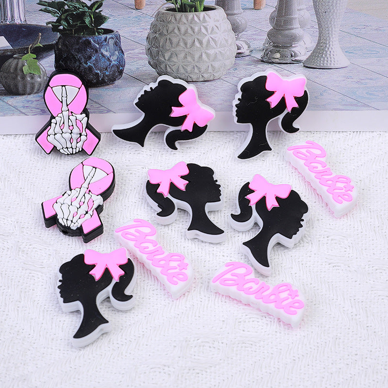 Barbie Silicone Beads focal