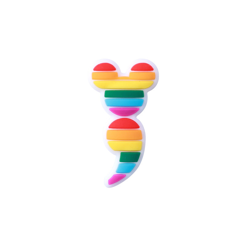 Butterfly silicone beads focal