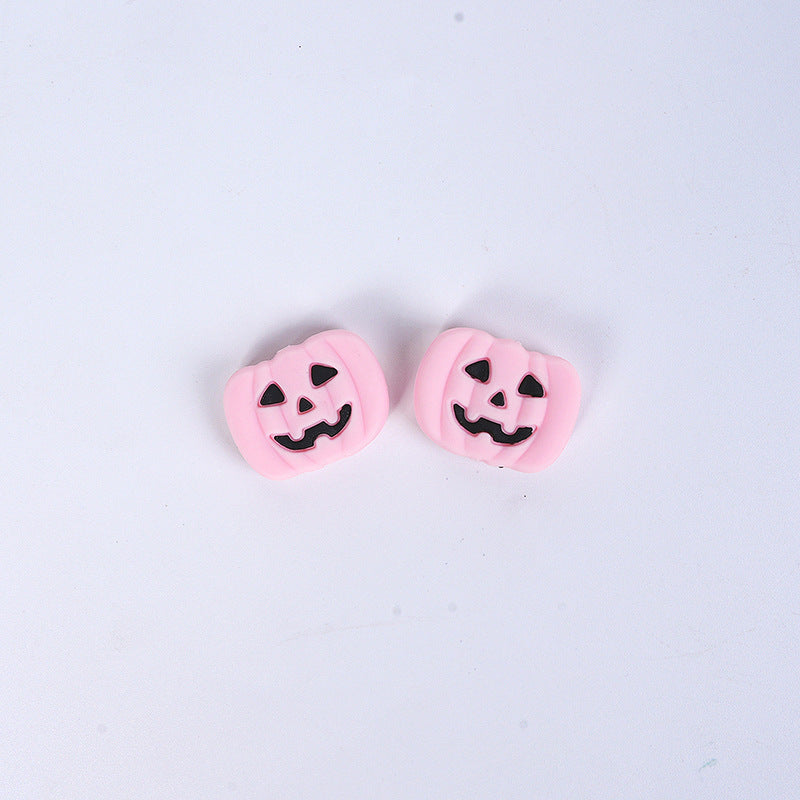 Halloween Pumpkin Silicone Beads