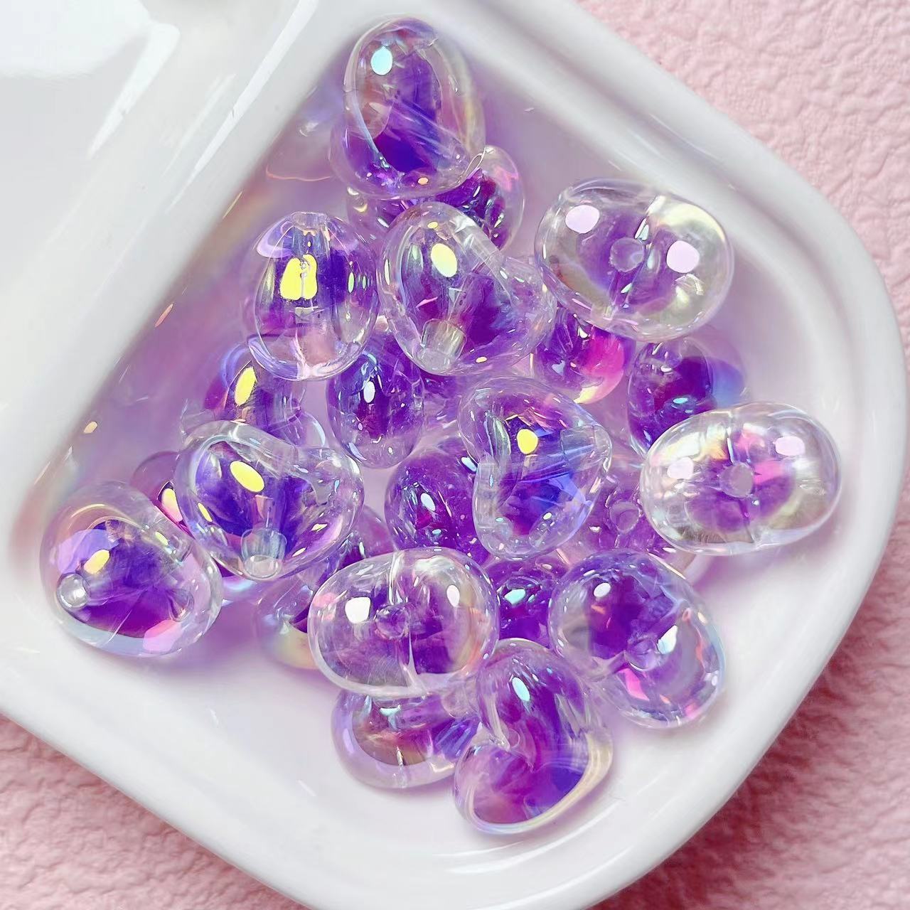 Love double-layer acrylic beads