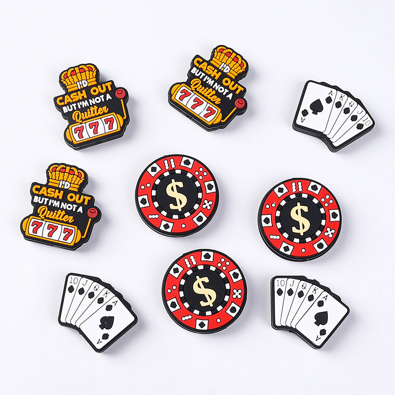 Casino silicone beads