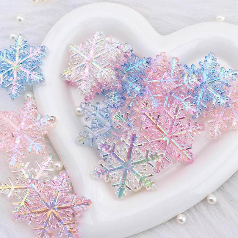 Transparent snowflake acrylic