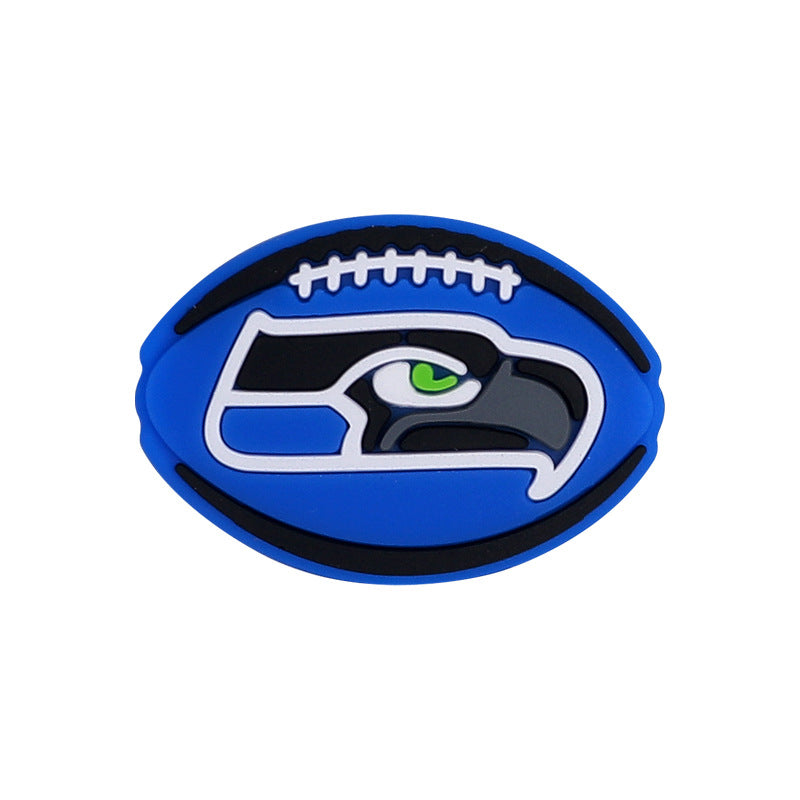 American football team silicone beads