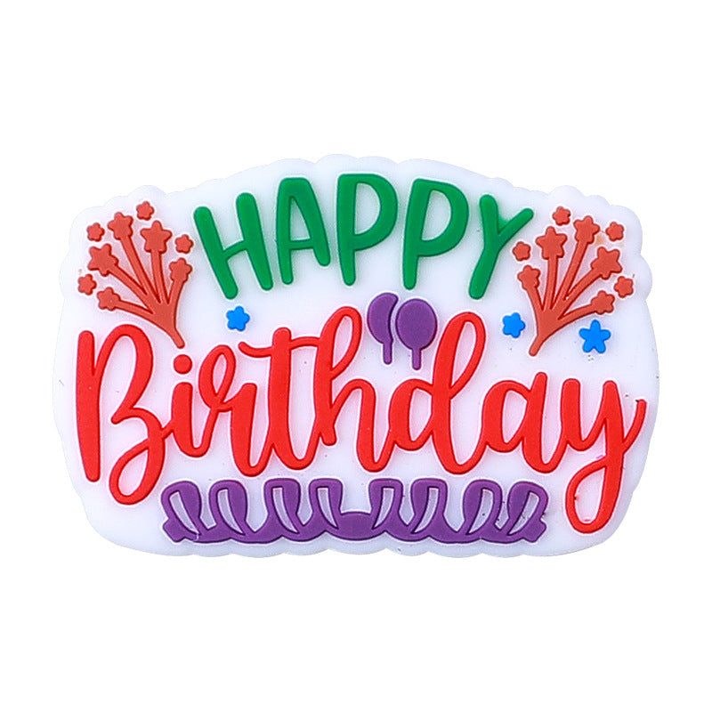 Birthday party decoration silicone beads