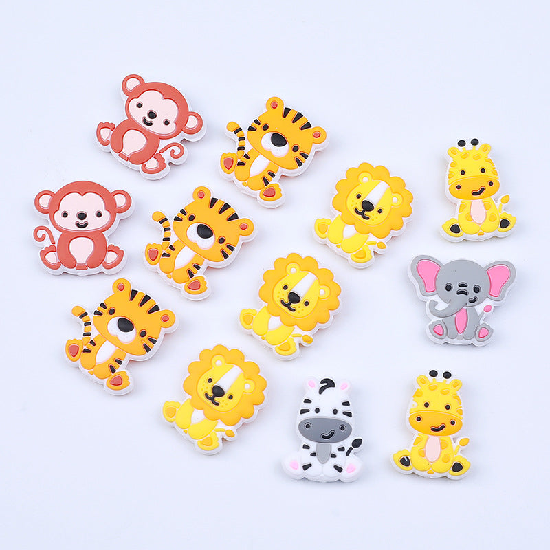 Lion silicone beads