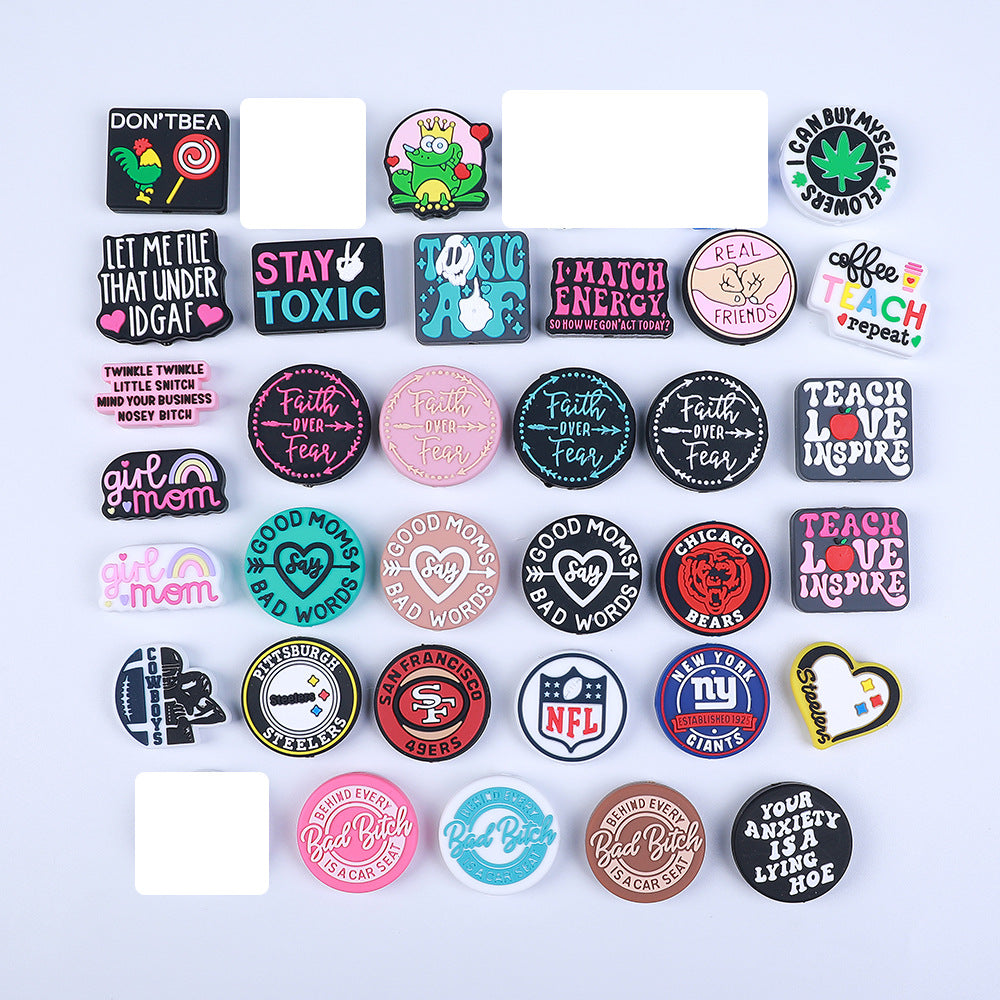 Cartoon silicone beads