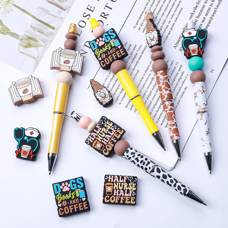 Coffee Silicone Beads