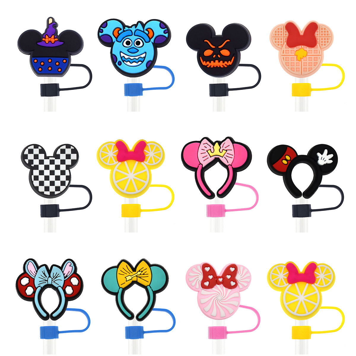 Silicone straw cap Wearing ears on the head