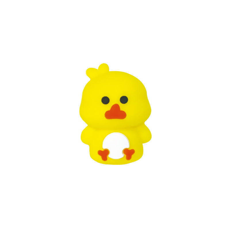 New Yellow Duck 3D Silicone Beads