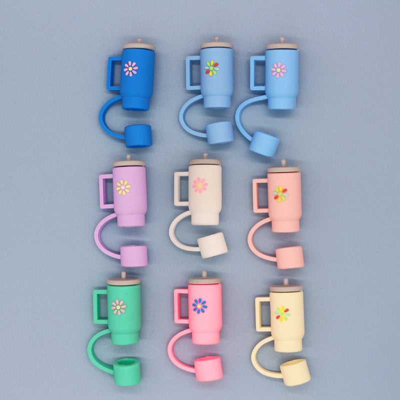 Silicone straw cap
