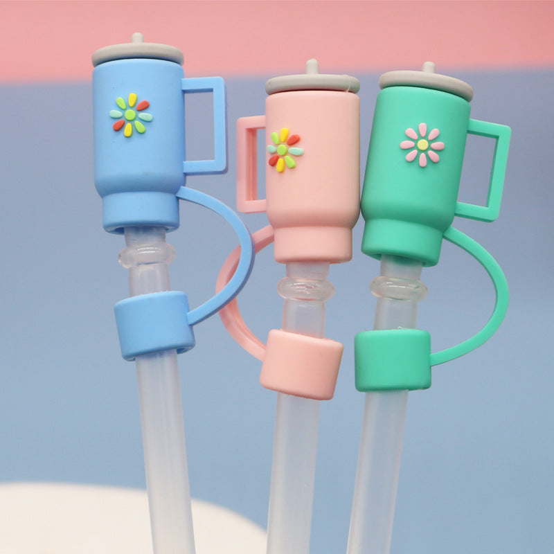 Silicone straw cap
