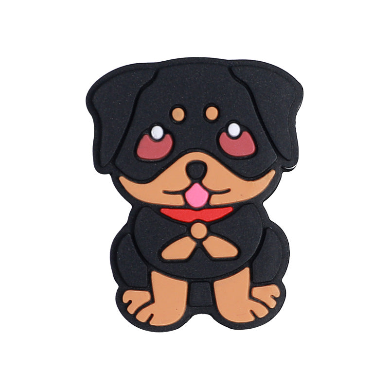 Silicone beads in the shape of a small dog