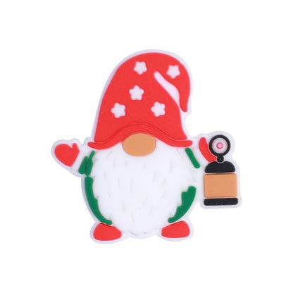 Santa Claus focal snow beads people