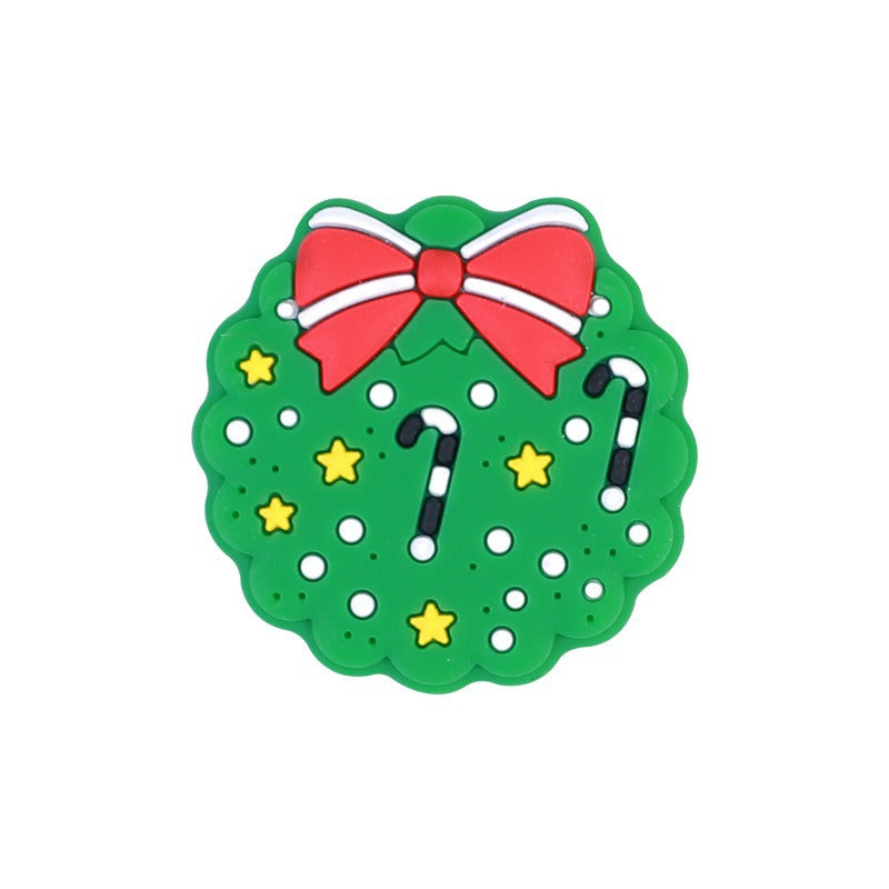 Santa Claus focal snow beads people