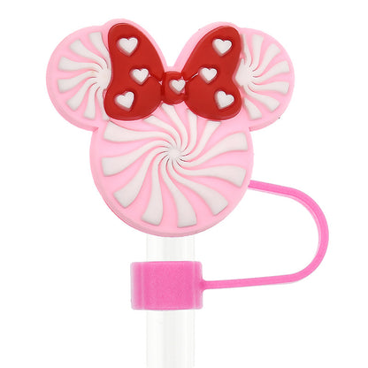 Silicone straw cap   Wearing ears on the head