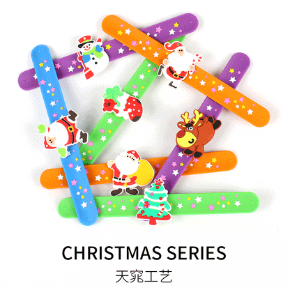 Christmas wristband snap ring