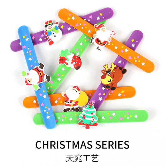 Christmas wristband snap ring