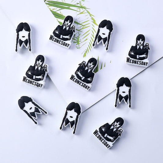 New Wednesday Silicone Beads