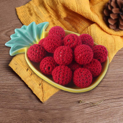 Wooden cotton crochet wool ball