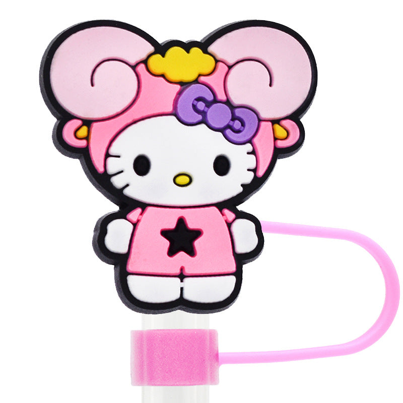 KT cat silicone straw cap