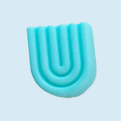 Rainbow silicone beads