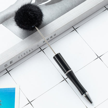 Creative ballpoint pen DIY ball bead pen cute style furry